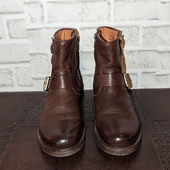 FRYE Tyler Engineer Leather Boots Womens Size 6.5 - Picture 6 of 12